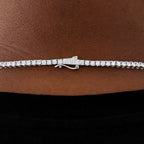 Diamond Tennis Chain in White Gold- 3mm
