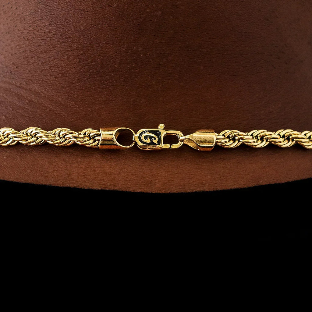 Rope Chain in Yellow Gold- 6mm