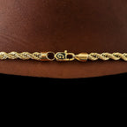 Rope Chain in Yellow Gold- 6mm