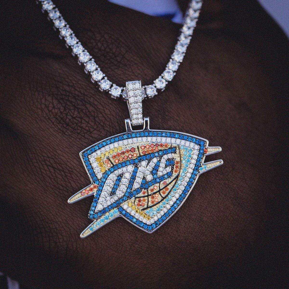 Oklahoma City Thunder OKC Official NBA Logo Pendant