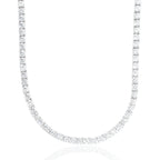 Diamond Tennis Chain in White Gold- 5mm