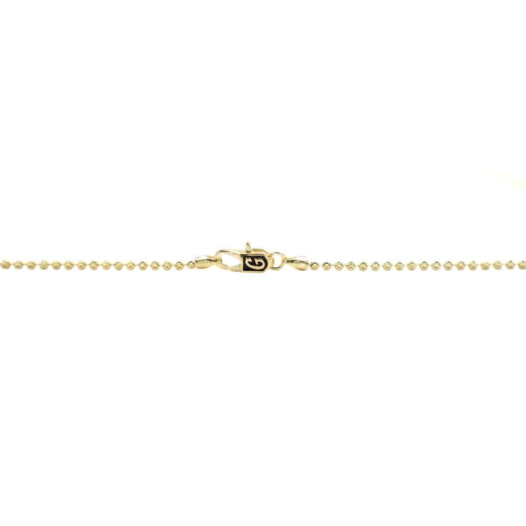 Moon Cut Ball Chain in Yellow Gold Vermeil - 2mm