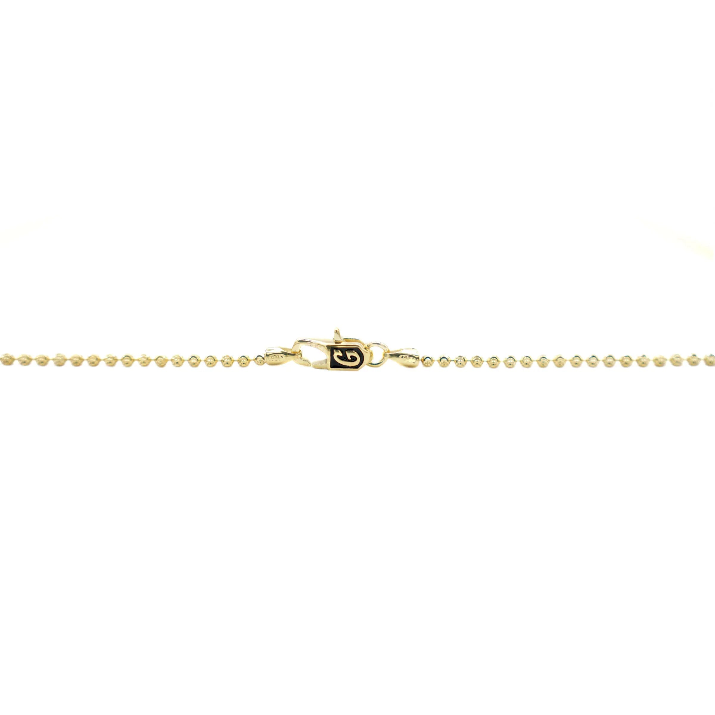 Moon Cut Ball Chain in Yellow Gold Vermeil - 2mm