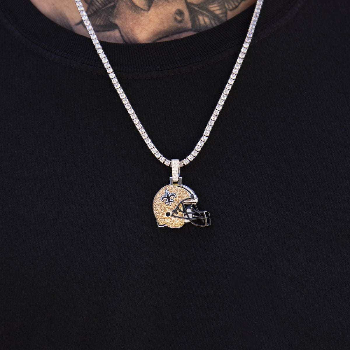 New Orleans Saints Official NFL Helmet Pendant