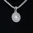 Los Angeles Clippers Official NBA Micro Logo Pendant in White Gold