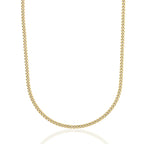 Micro Cuban Chain in Yellow Gold- 3mm