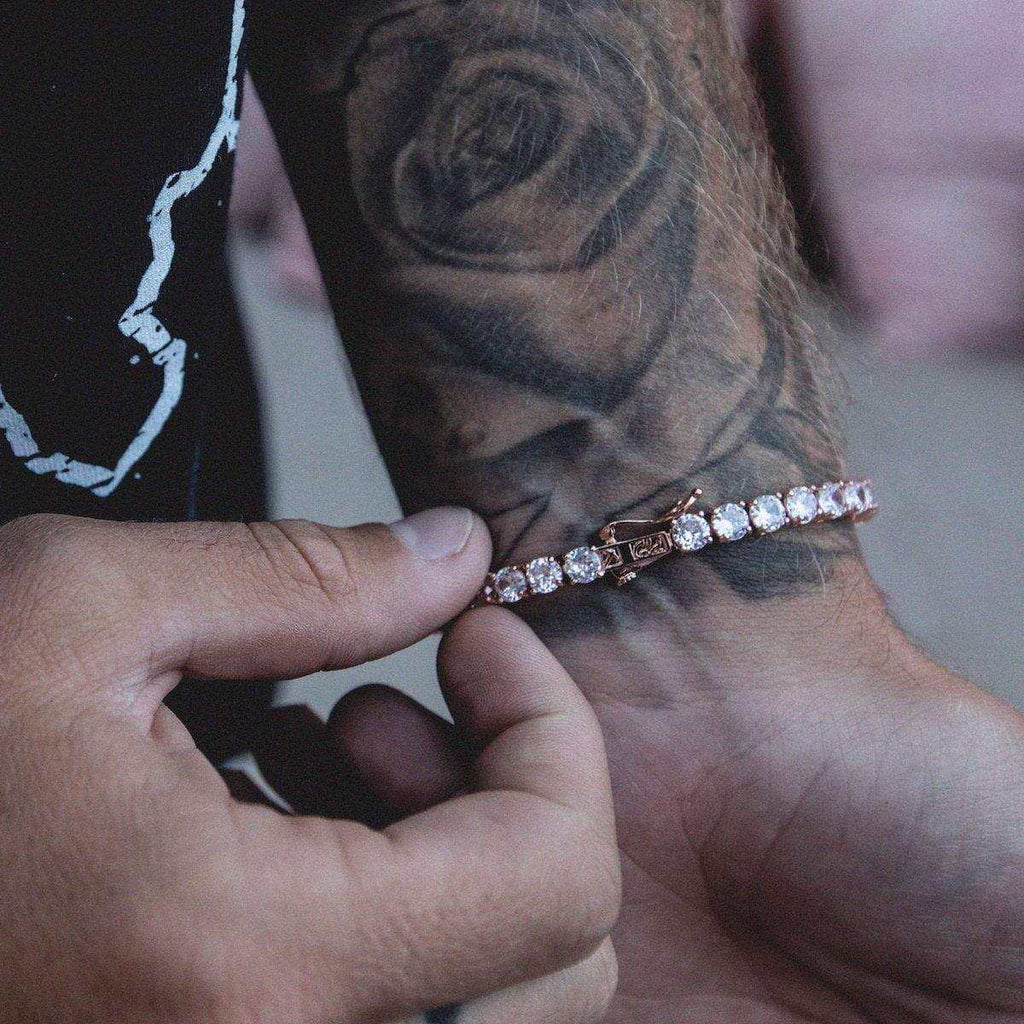 Diamond Tennis Bracelet in Rose Gold - 5mm