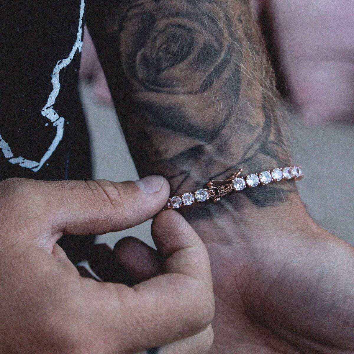 Diamond Tennis Bracelet in Rose Gold - 5mm