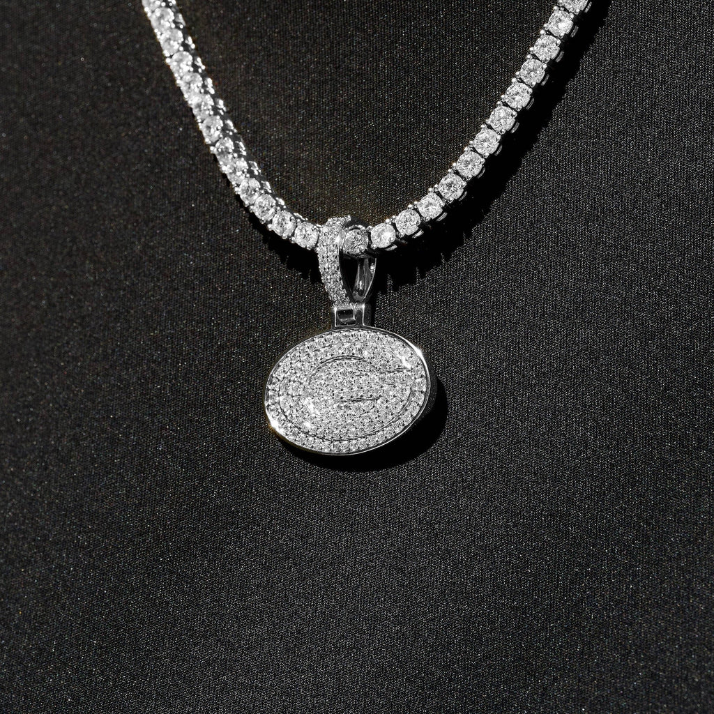 Green Bay Packers Official NFL Micro Logo Pendant in White Gold