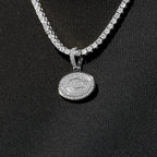 Green Bay Packers Official NFL Micro Logo Pendant in White Gold