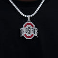 Large Ohio State Buckeyes Official NCAA Logo Pendant