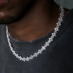 Cloister Link Chain in White Gold - 10mm