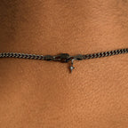 Micro Cuban Chain in Black - 3mm