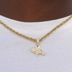 Denver Broncos Official NFL Micro Logo Pendant - Yellow Gold