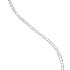 Micro Tennis Chain in White Gold