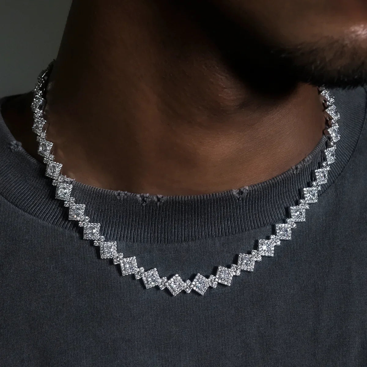 Cloister Link Chain + Bracelet Bundle in White Gold