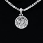 Minnesota Timberwolves Official NBA Micro Logo Pendant in White Gold