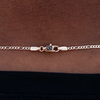 Figaro Chain in Rose Gold- 2mm