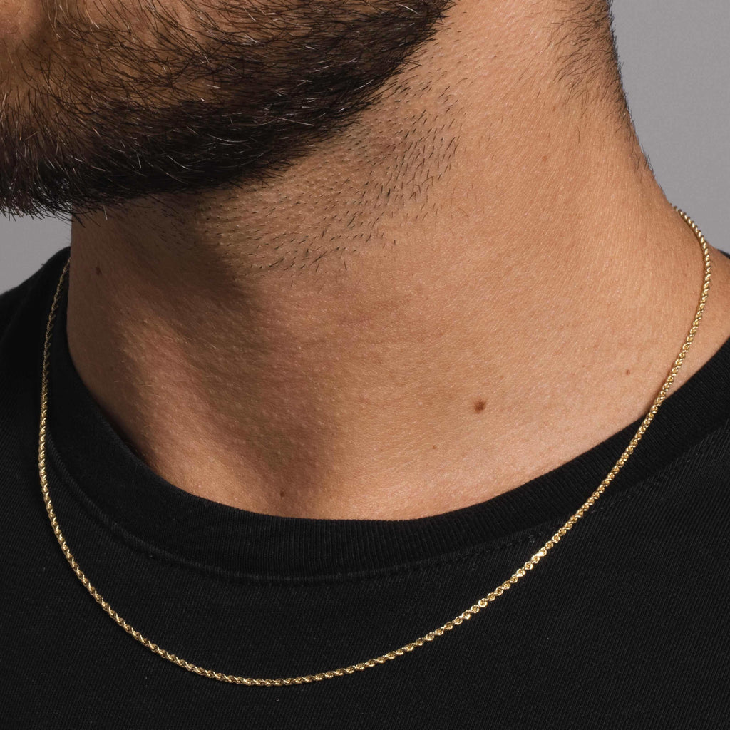 Solid Gold Rope Chain (1.5mm)