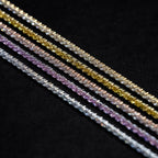 Micro Tennis Chain in Yellow Gold