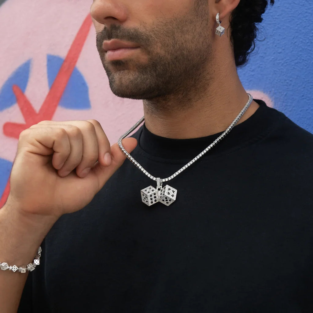 Iced Dice Pendant