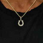 Indianapolis Colts Official NFL Micro Logo Pendant in Yellow Gold