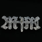GLD X Bloody Osiris Moissanite MFM Belt Buckle Pendant in White Gold