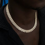 Diamond Spine Chain + Bracelet Bundle in Yellow Gold