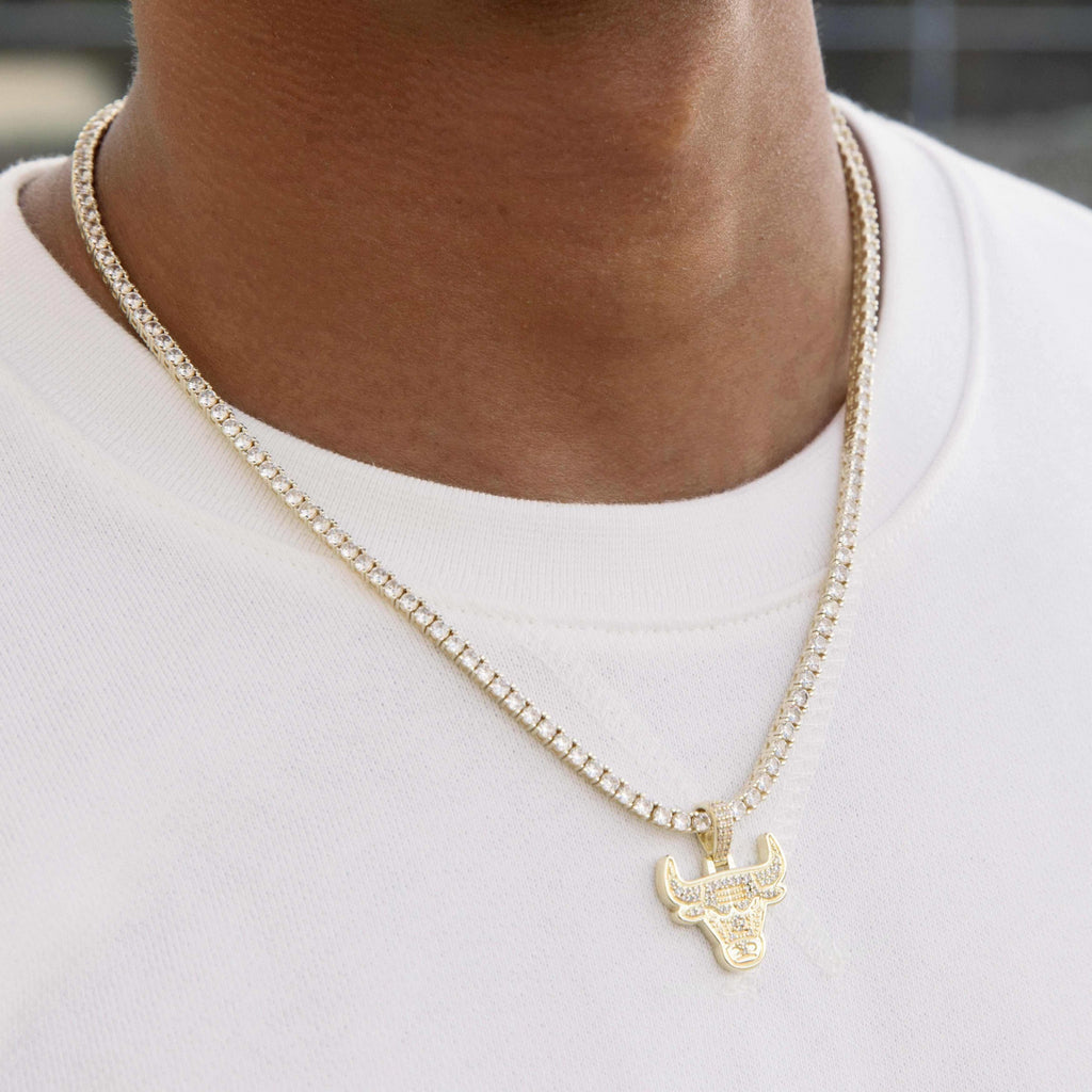 Chicago Bulls Official NBA Micro Logo Pendant