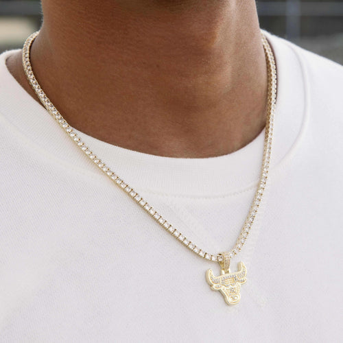 Chicago Bulls Official NBA Micro Logo Pendant