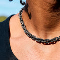 GLD X Bloody Osiris Iced Black Voronoi Link Chain in Black