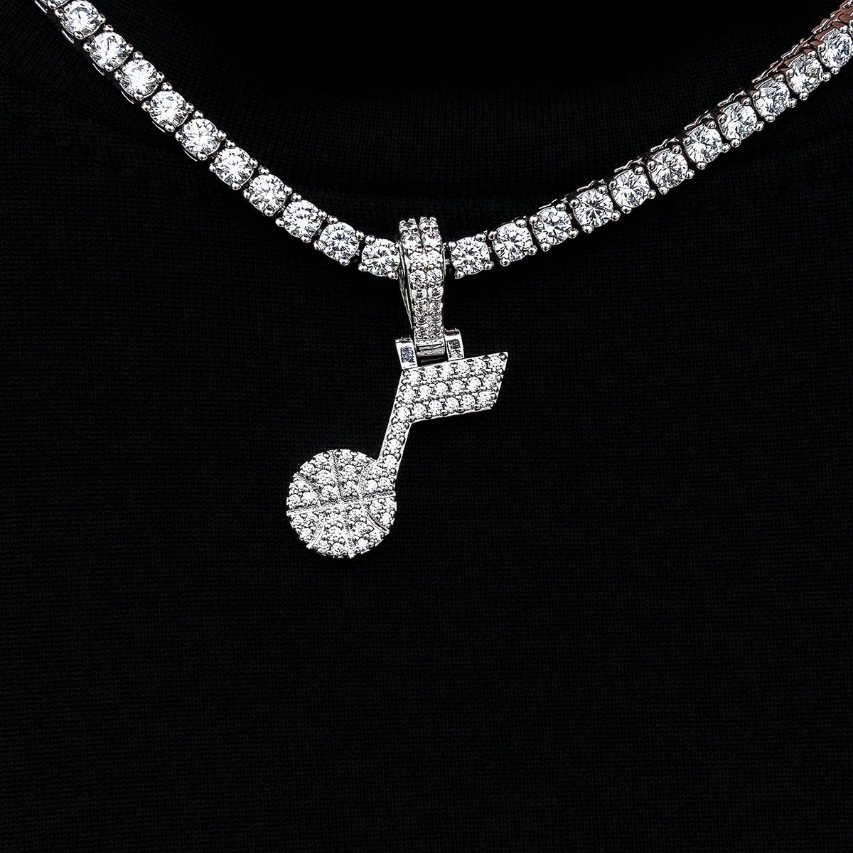 Utah Jazz Official NBA Micro Logo Pendant in White Gold