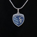 Sporting Kansas City Official MLS Logo Pendant in White Gold