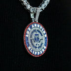 Los Angeles Clippers Official NBA 2024 Logo Pendant - White Gold