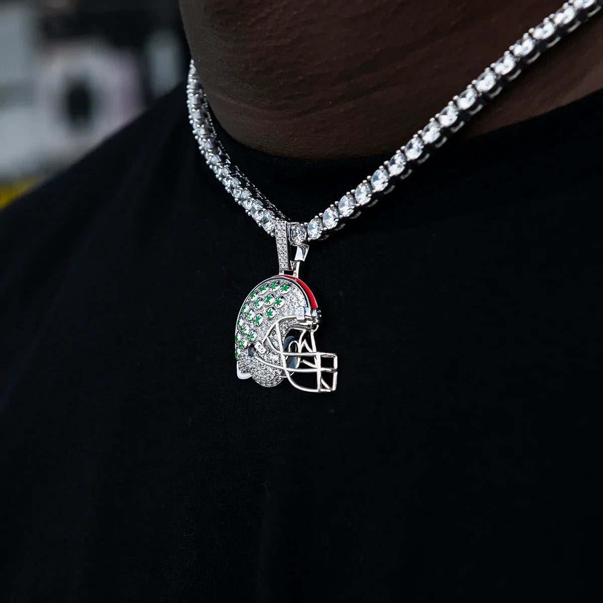 Ohio State Buckeyes Official NCAA Football Helmet Pendant