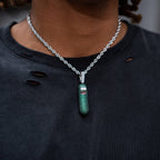 Rick & Morty Pickle Official Warner Bros. Pendant in White Gold