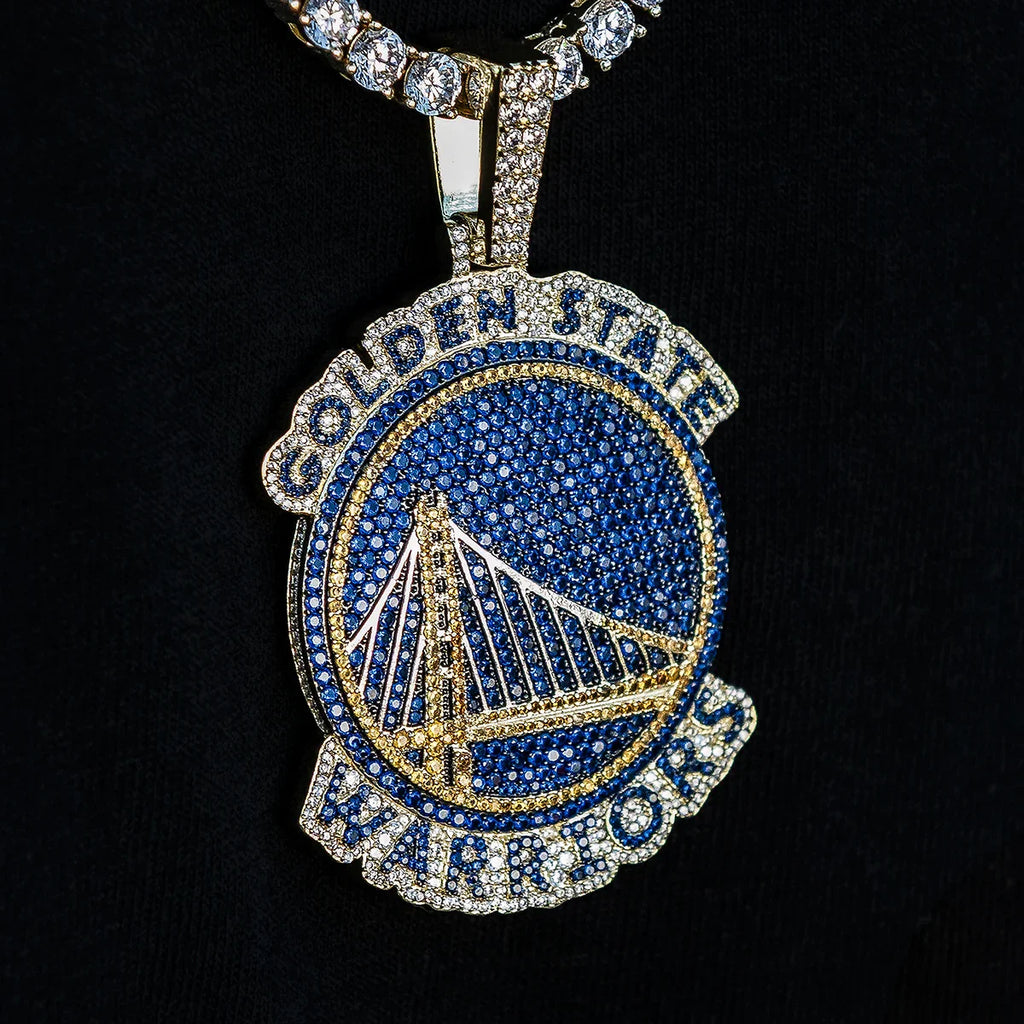 Large Golden State Warriors Official NBA Logo Pendant