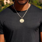 Detroit Lions Official NFL Coin Pendant in Yellow Gold