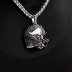 2025 Minnesota Vikings Team Helmet Pendant - White Gold