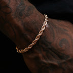 Rope Bracelet in Rose Gold- 6mm