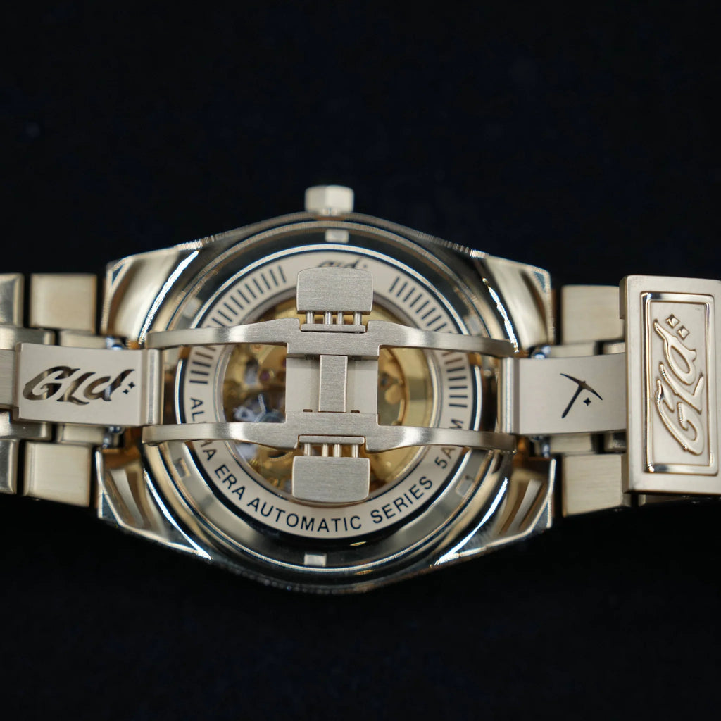 42MM Fully Iced Ruby Accent Alpha Era® in Gold