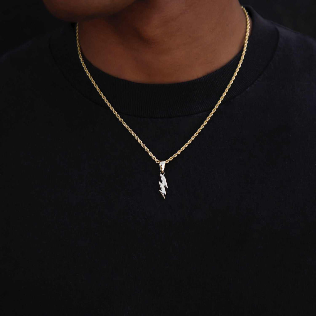 Micro Lightning Bolt Pendant