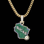 Milwaukee Bucks Official NBA Logo Pendant