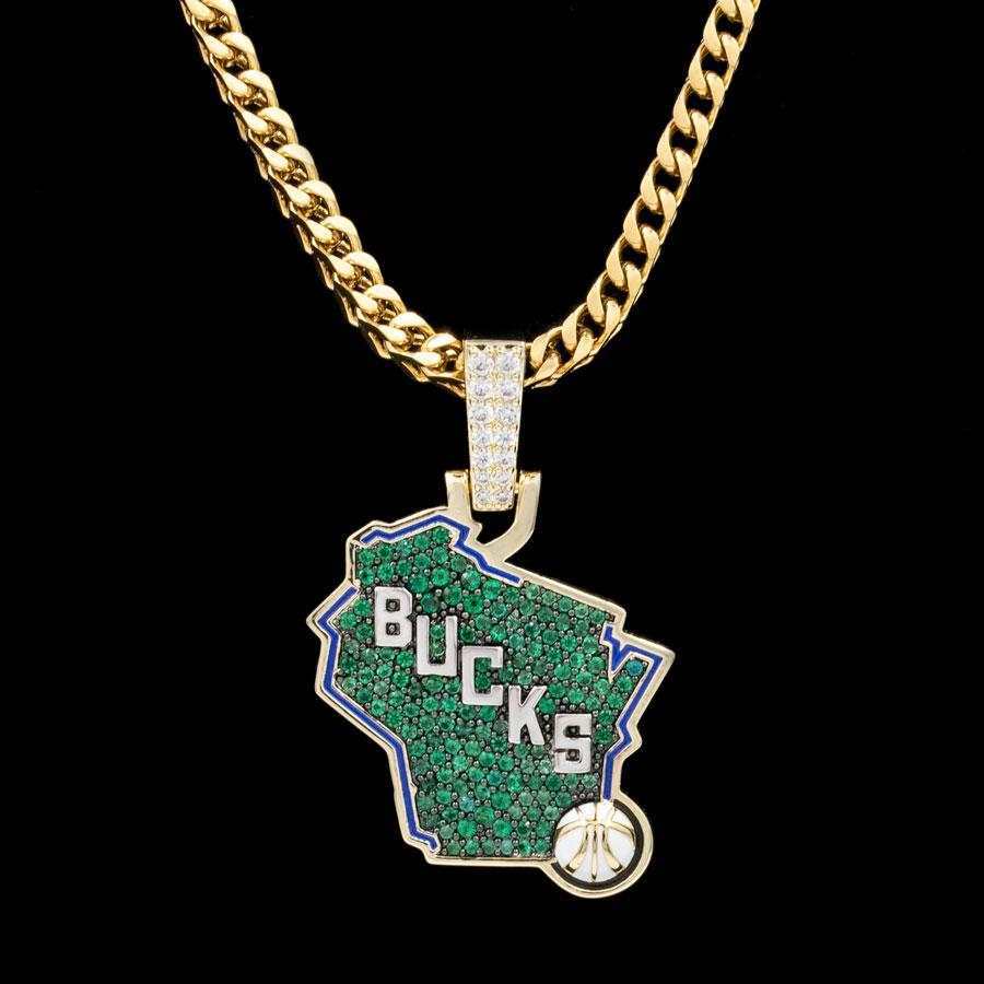 Milwaukee Bucks Official NBA Logo Pendant