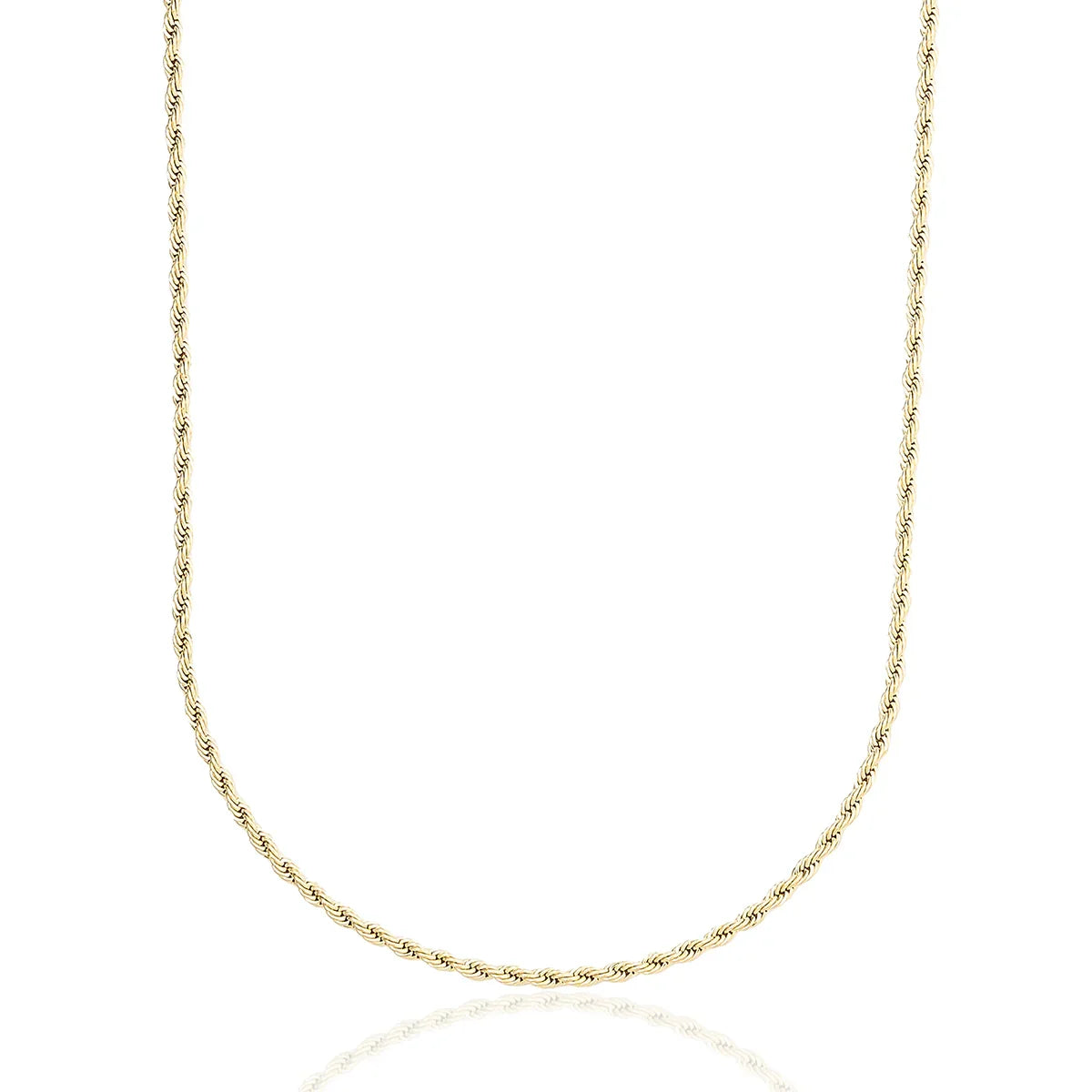 Rope Chain in Yellow Gold - 2mm