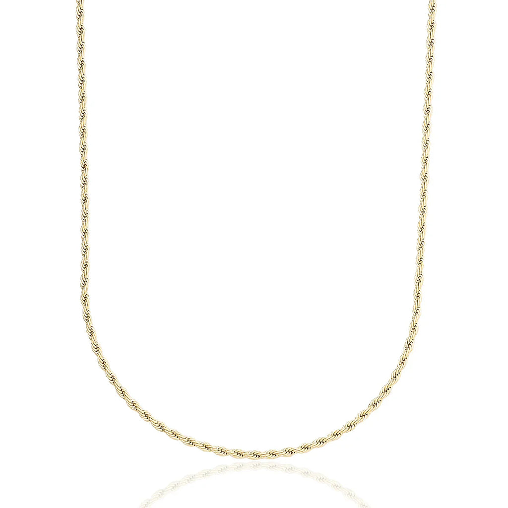 Rope Chain in Yellow Gold - 2mm