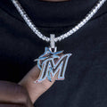 Miami Marlins Official MLB Logo Pendant