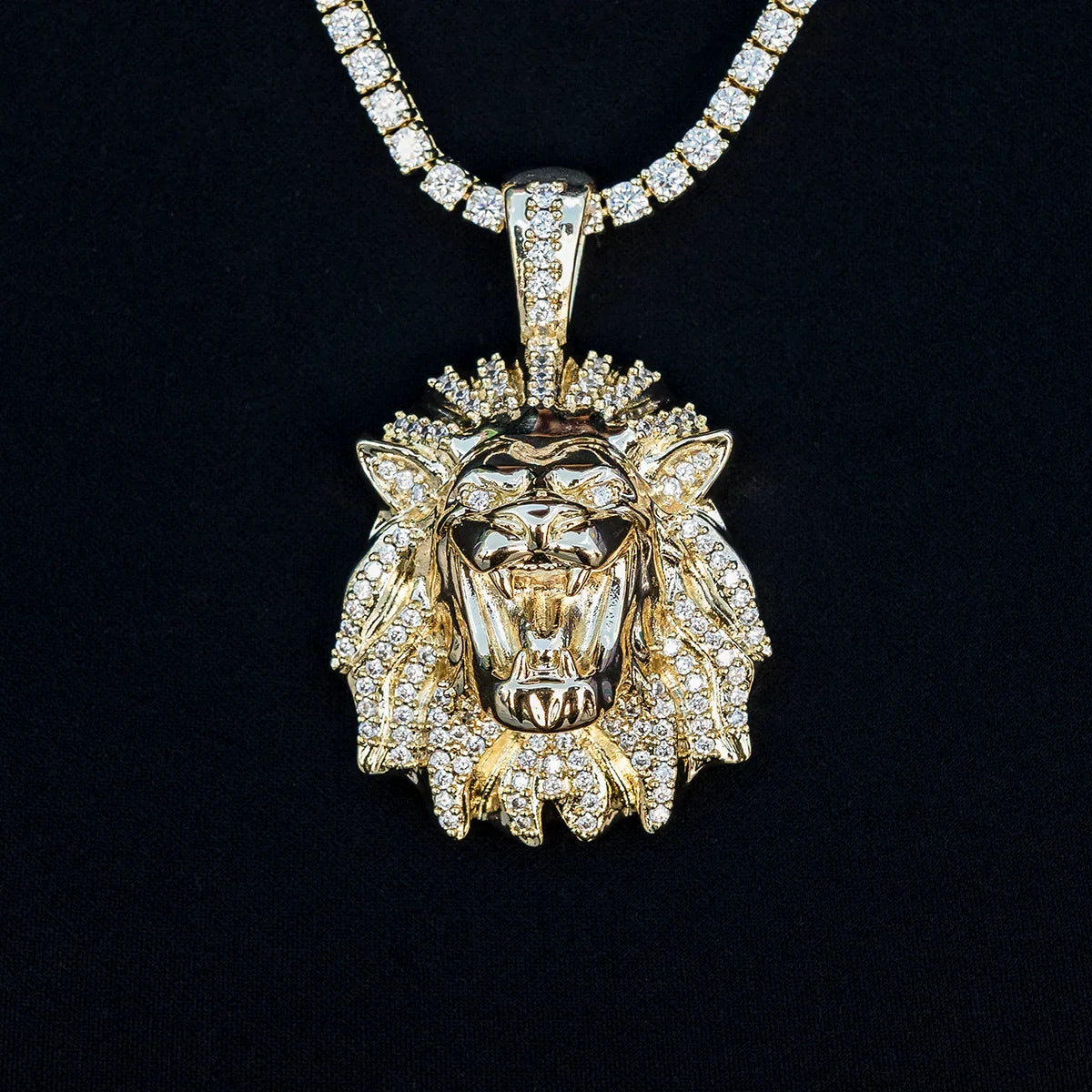Iced Lion Pendant