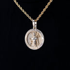 Athletes Guardian Pendant in Yellow Gold