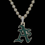 Oakland Athletics Official MLB Logo Pendant